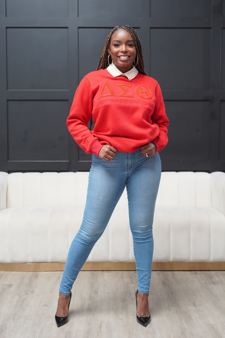 Quiet Crewneck Crimson