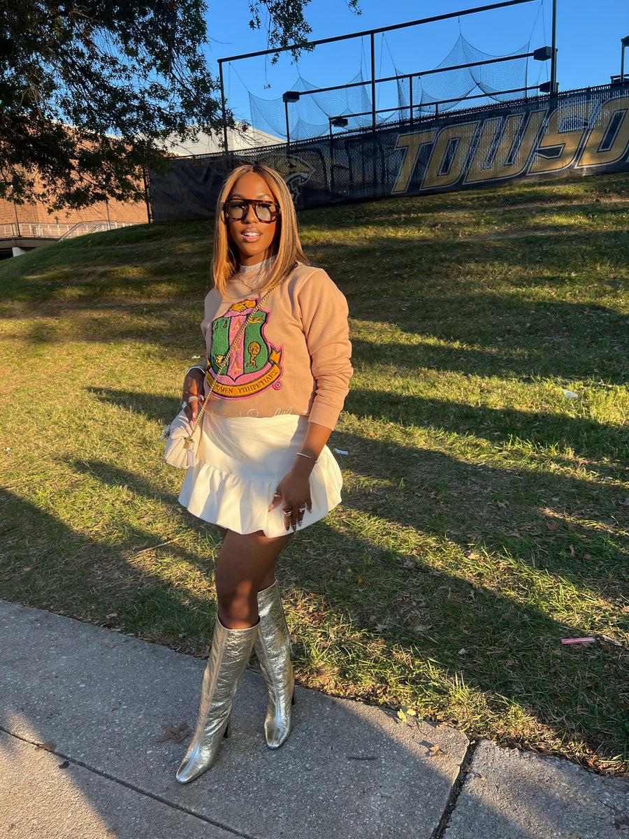 BCBM Crewneck - Tan – SORORITY SUPPLY