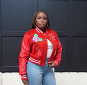 African Violet Varsity Jacket