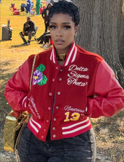 African Violet Varsity Jacket