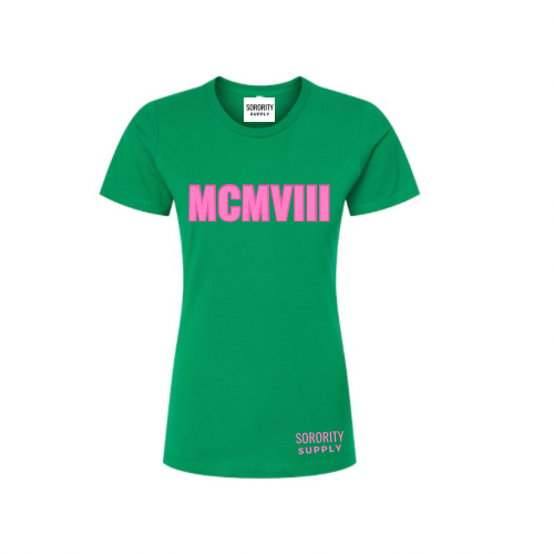 MCMVIII Green & Pink