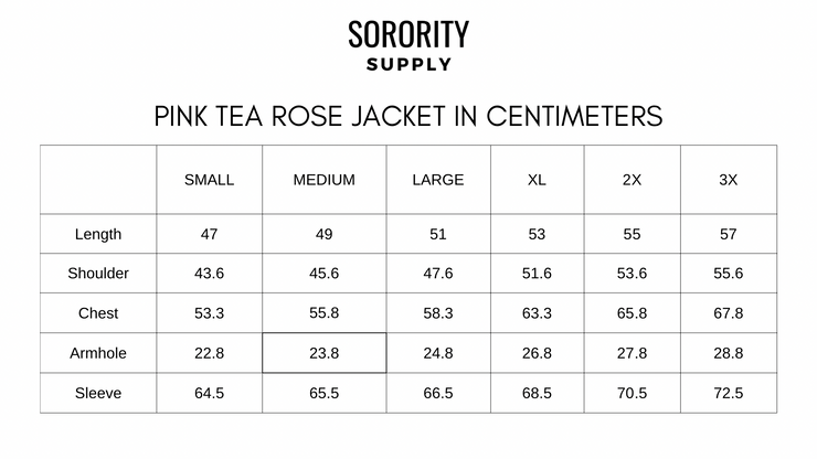 PREORDER Pink Tea Rose Varsity Jacket (Ships 5/15)