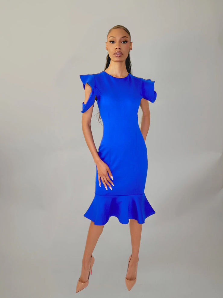 Polished Dress - Blue