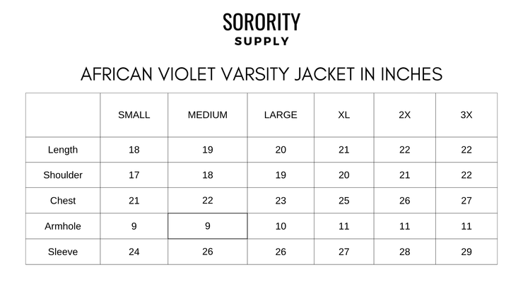 African Violet Varsity Jacket